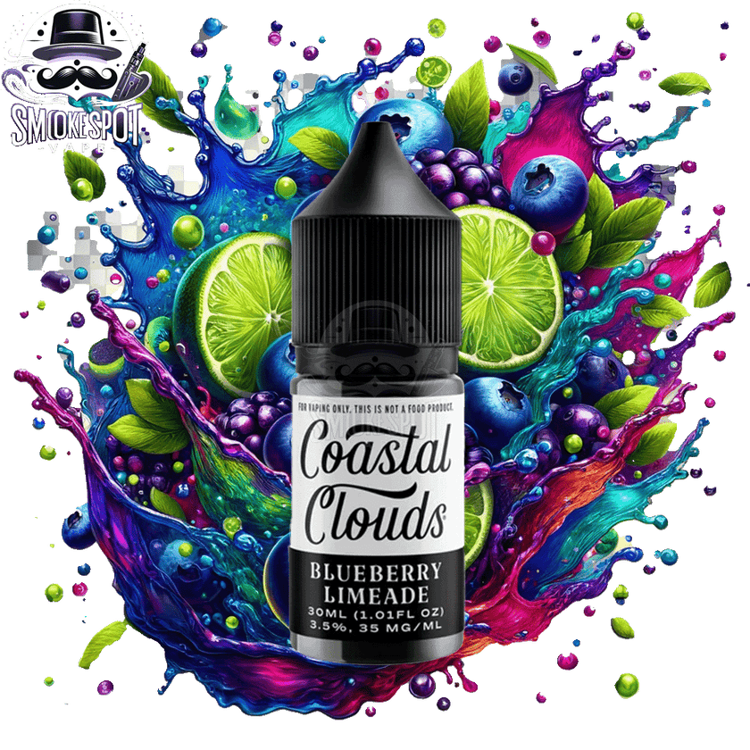 Blueberry Limeade 35MG Coastal Clouds E-Juice bottle