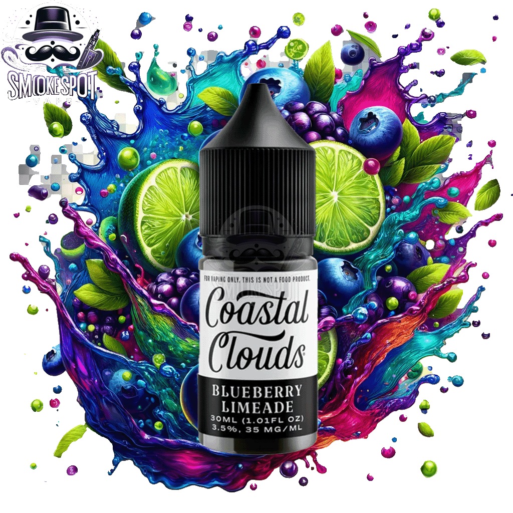 Blueberry Limeade 35MG Coastal Clouds E-Juice bottle