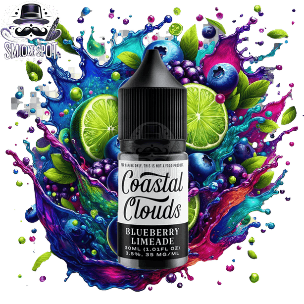 Blueberry Limeade 35MG Coastal Clouds E-Juice bottle