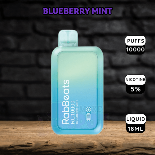 Blueberry Mint Rabbeats RC10000 Disposable Vape - 10000 Puffs