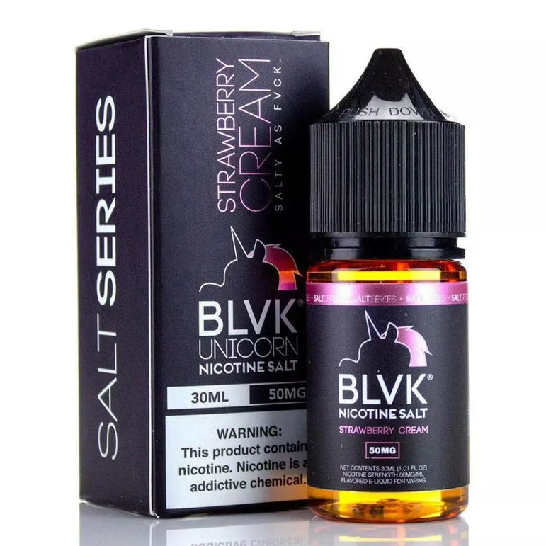 BLVK 30ML Salt Nic E-Juice bottle with fruit flavors
