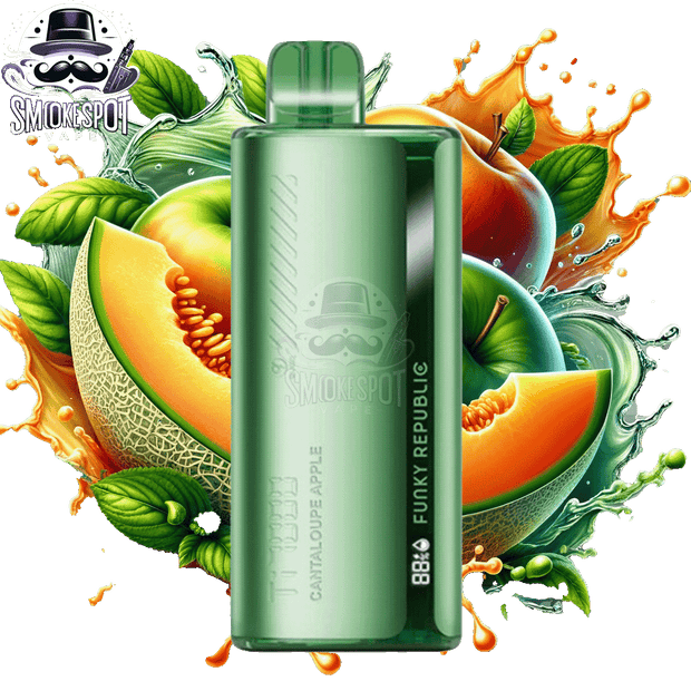 Funky Republic TI 7000 Disposable Vape with Cantaloupe Apple flavor