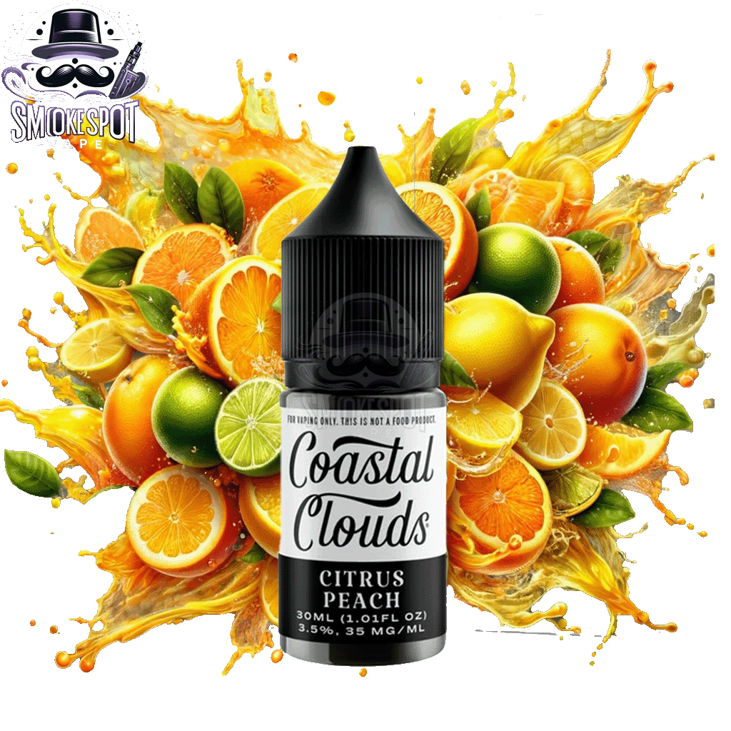 Citrus Peach 50MG Coastal Clouds 30ML - Citrus Peach 50MG Coastal Clouds 30ML - undefined - E-JUICE - smokespotvape.com