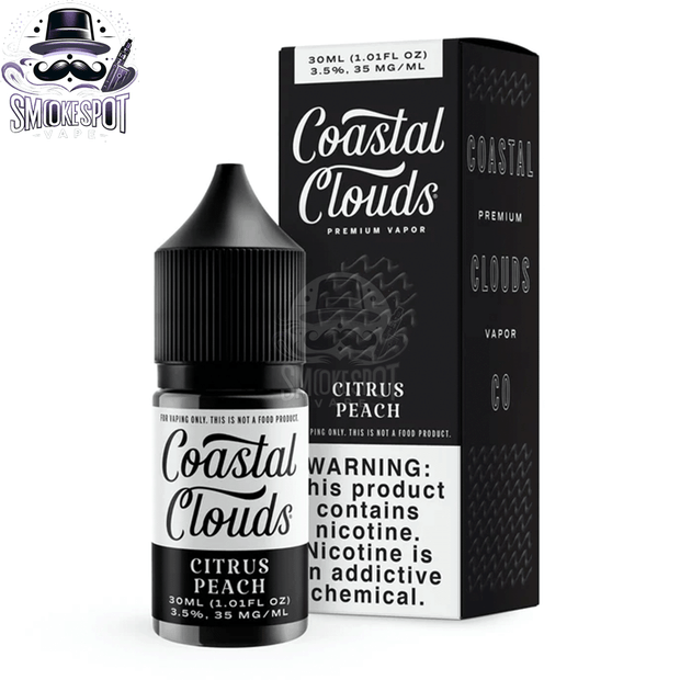 Coastal Clouds Citrus Peach E-Juice with peaches and citrus