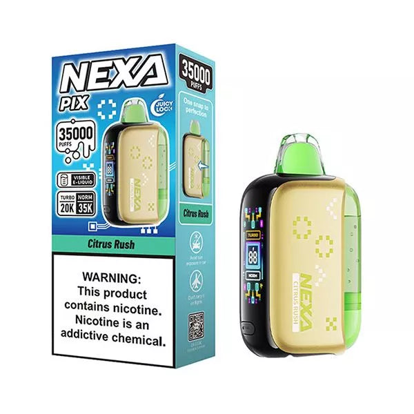 CITRUS RUSH NEXA PIX 35K Disposable Vape with citrus flavors
