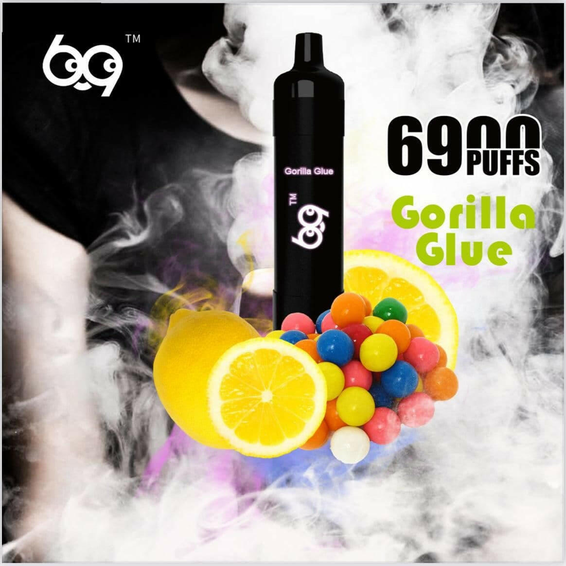 COOL 69 6900 PUFFS vape showcasing flavors