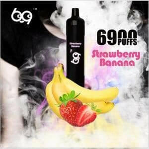 COOL 69 6900 PUFFS disposable vape in Strawberry Banana flavor