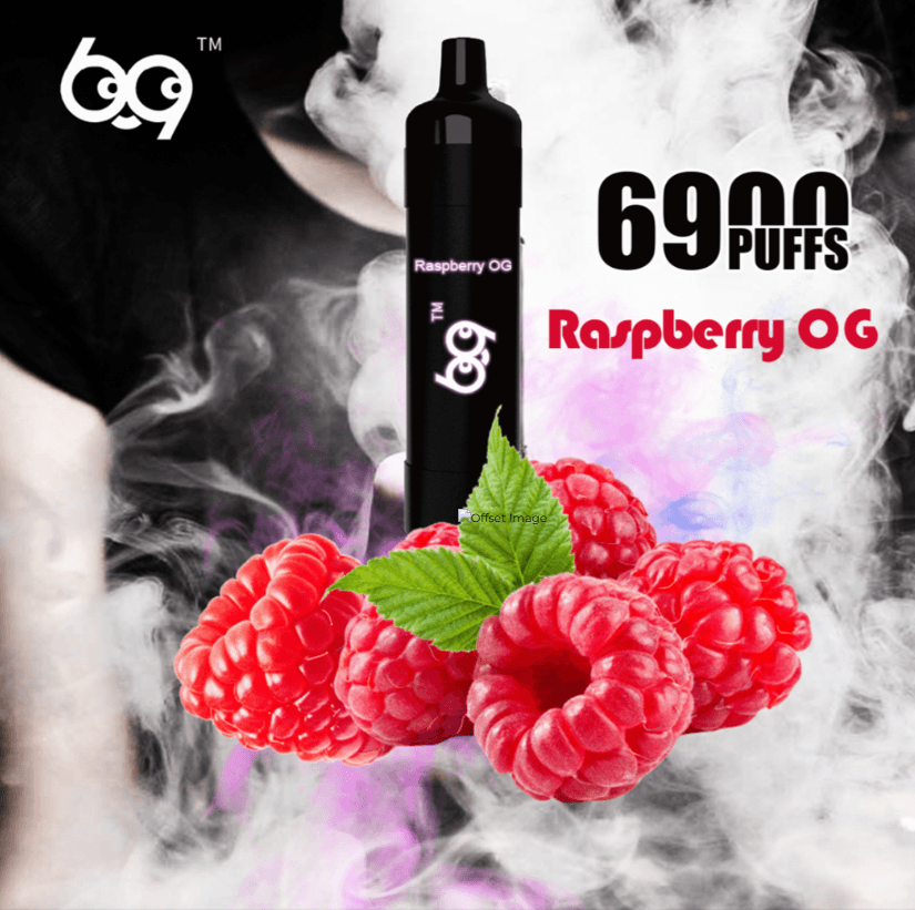 COOL 69 6900 PUFFS disposable vape in Raspberry OG flavor