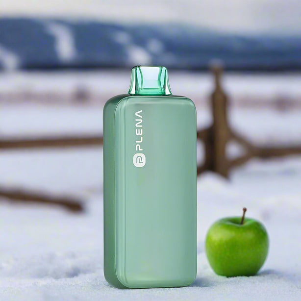 Sour Apple Plena 18K disposable vape device with 18000 puffs