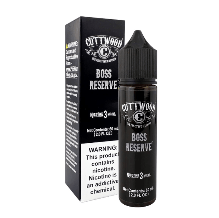 Cuttwood vape juice packaging with premium label