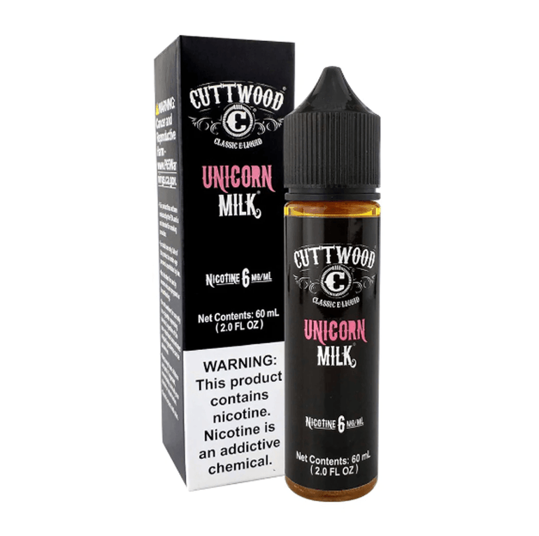 CUTTWOOD 60 ML vape juice bottle with Unicorn Milk flavor