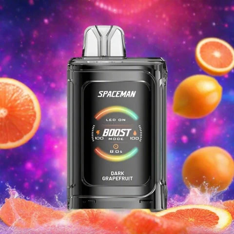 Spaceman Prism 20k Dark Grapefruit disposable vape device with bold citrus flavor