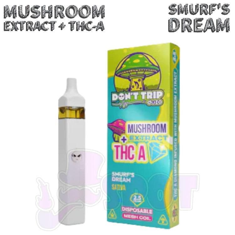 DON'T TRIP BY DOZO MUSHROOM EXTRACT + THC-A 2.5 GRAM DISPOSABLE - DON'T TRIP BY DOZO MUSHROOM EXTRACT + THC-A 2.5 GRAM DISPOSABLE - undefined - CBD - smokespotvape.com