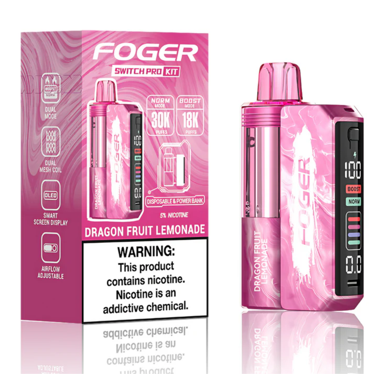 Foger Switch Pro Kit 30k Dragon Fruit Lemonade