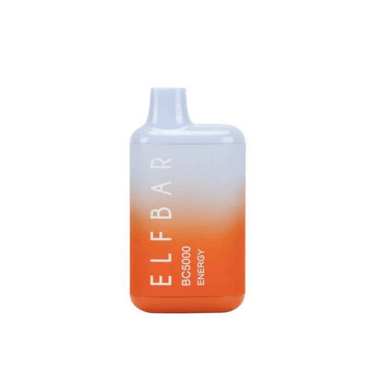 Close-up of ELF BAR 5000 PUFFS with vibrant flavors