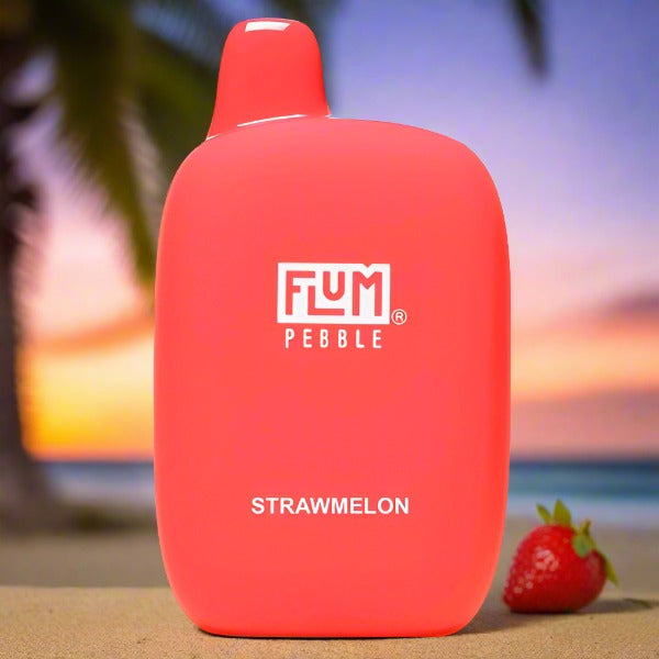 Flum Pebble 6k disposable vape in Strawmelon flavor