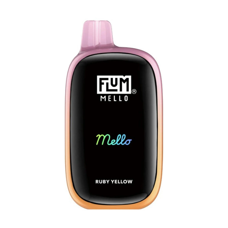 Flum Mello 20k Ruby Yellow Disposable Vape with Berry and Citrus Flavor
