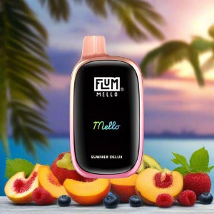 Flum Mello 20k Summer Delux disposable vape with tropical fruit flavor