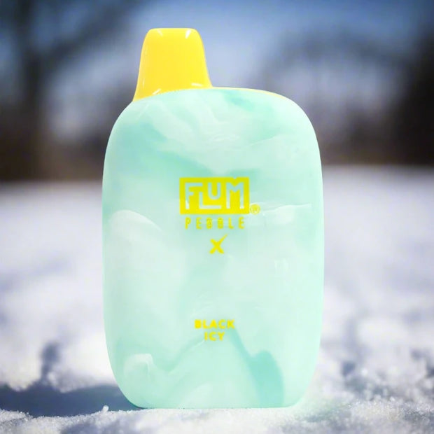 Flum Pebble X 6k disposable vape in Black Icy flavor