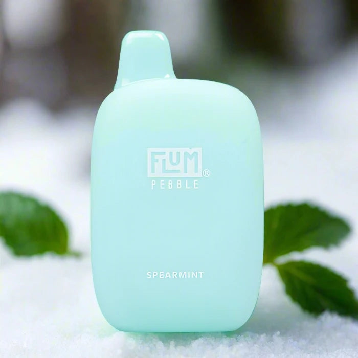 Flum Pebble 6k Spearmint disposable vape with mint flavor