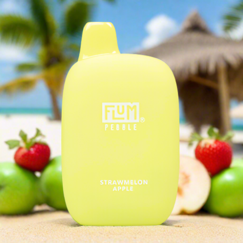 Flum Pebble 6k Strawmelon Apple disposable vape