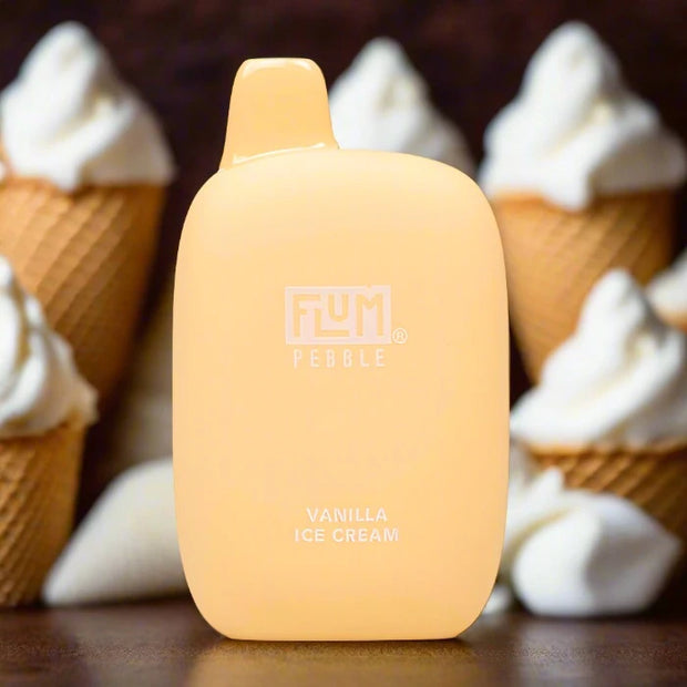 Flum Pebble 6k Vanilla Ice Cream vape device