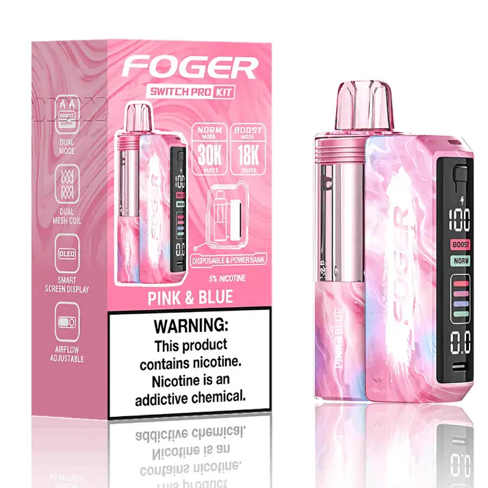 Foger Switch Pro Kit 30k - Pink & Blue