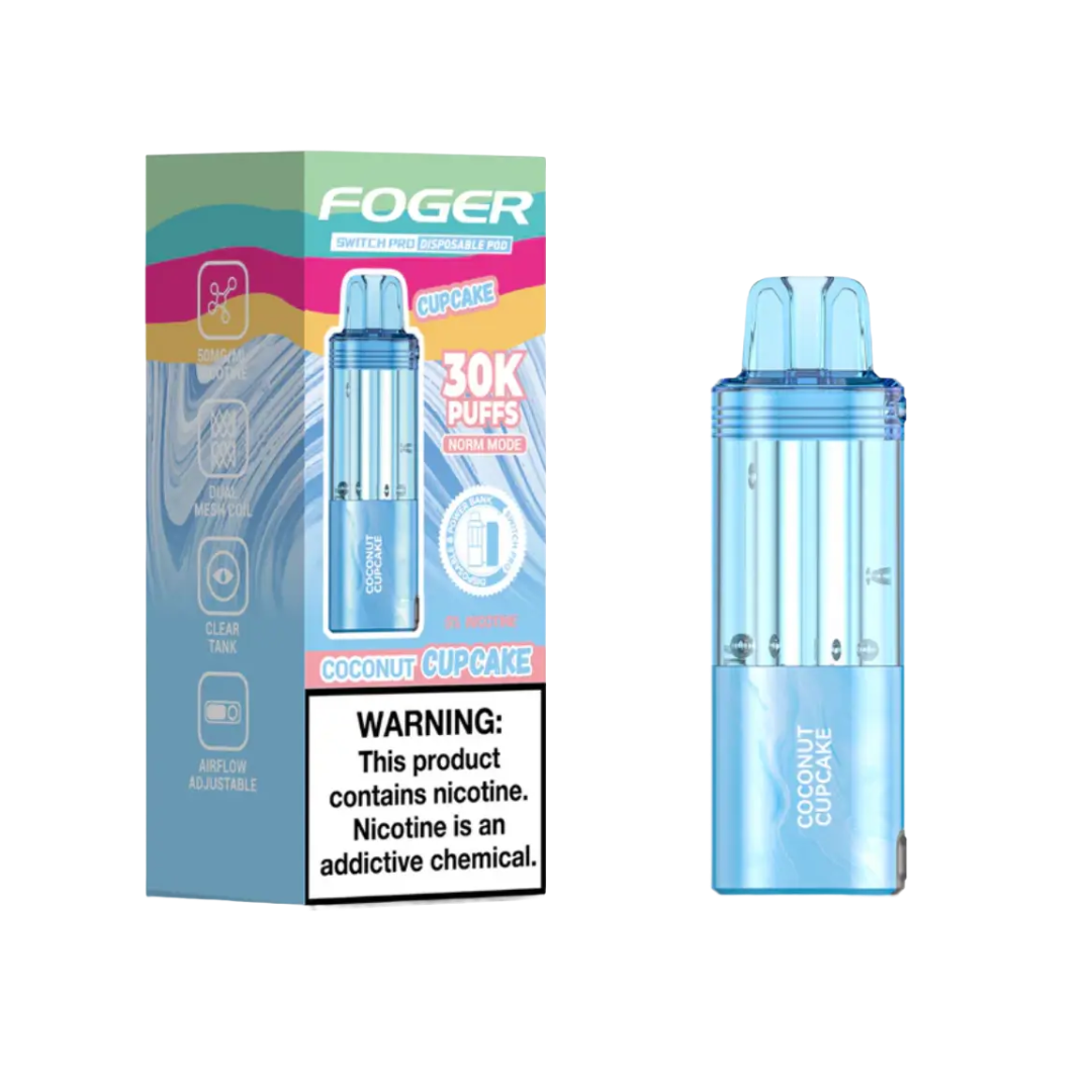 Foger Switch Pod Refill 30K Coconut Cupcake - A delicious vaping experience