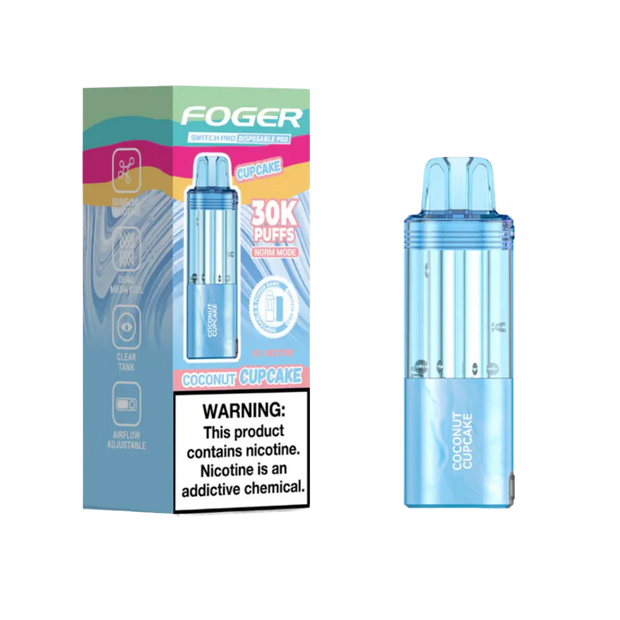 Foger Switch Pod Refill 30K Coconut Cupcake - A delicious vaping experience