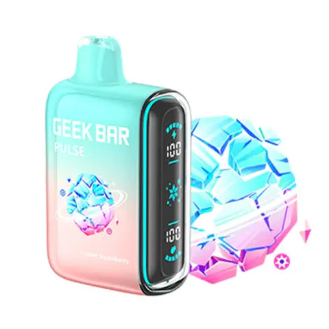 Geek Bar Pulse 15K Frozen Strawberry Disposable Vape Front View