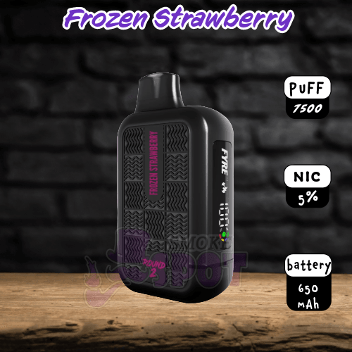Frozen Strawberry Tyson Round 2 7500 Disposable Vape with Icy-Sweet Strawberry Flavor and Leakproof Design
