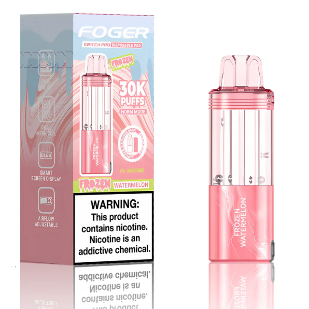Foger Switch Pod Refill 30K Puffs Frozen Watermelon flavor packaging