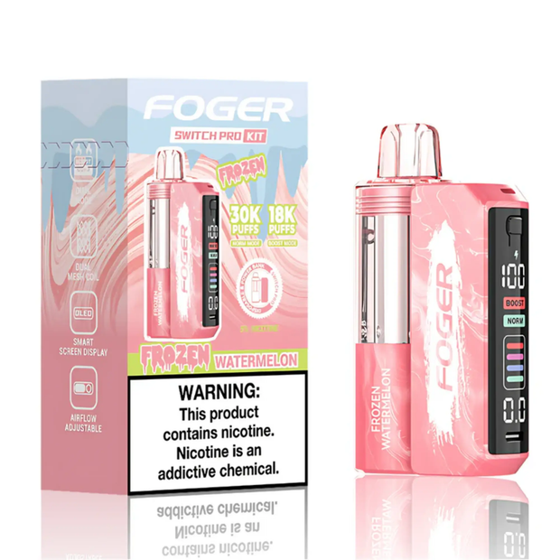 Foger Switch Pro Kit 30k Frozen Watermelon Disposable Vape Device