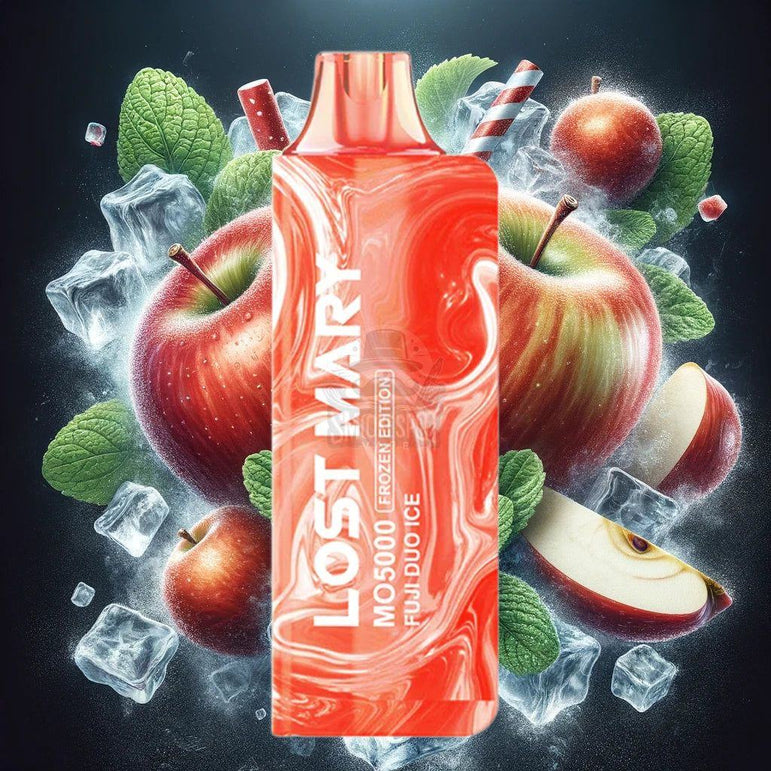 Fuji Duo Ice Lost Mary MO5000 Disposable Vape with Fuji apple and icy mint flavor - 5000 puffs, USB-C rechargeable