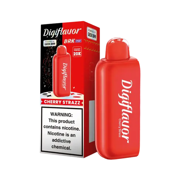 Digiflavor BRK 20k POD Cherry Strazz Disposable Vape - Cherry and Strawberry Blend