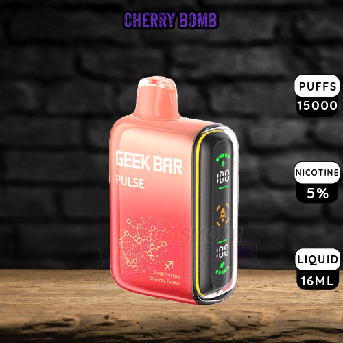 Geek Bar Pulse 15000 Puffs - Cherry Bomb - Geek Bar Pulse 15000 Puffs - Cherry Bomb - undefined - DISPOSABLE - smokespotvape.com