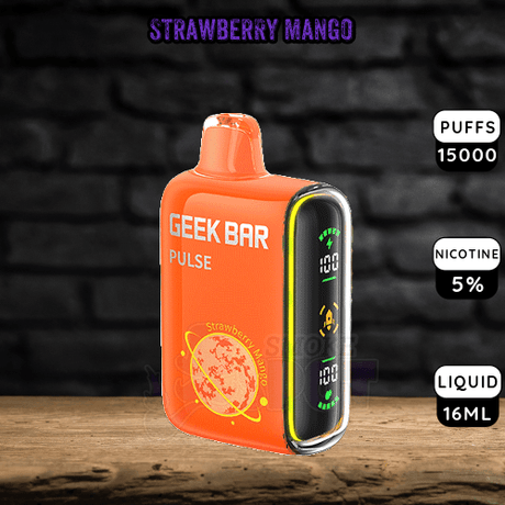 Geek Bar Pulse 15000 Puffs - Strawberry Mango - Geek Bar Pulse 15000 Puffs - Strawberry Mango - undefined - Tobacco - smokespotvape.com