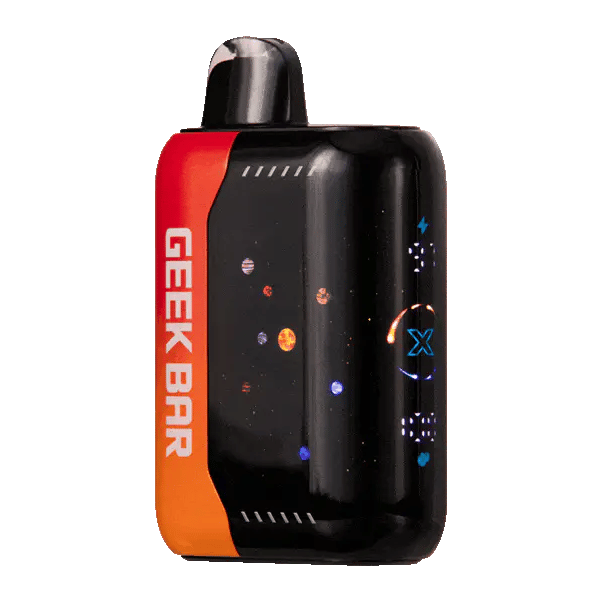 Geek Bar Pulse X 25k Orange Dragon disposable vape device with USB-C charging and 15,000 puffs
