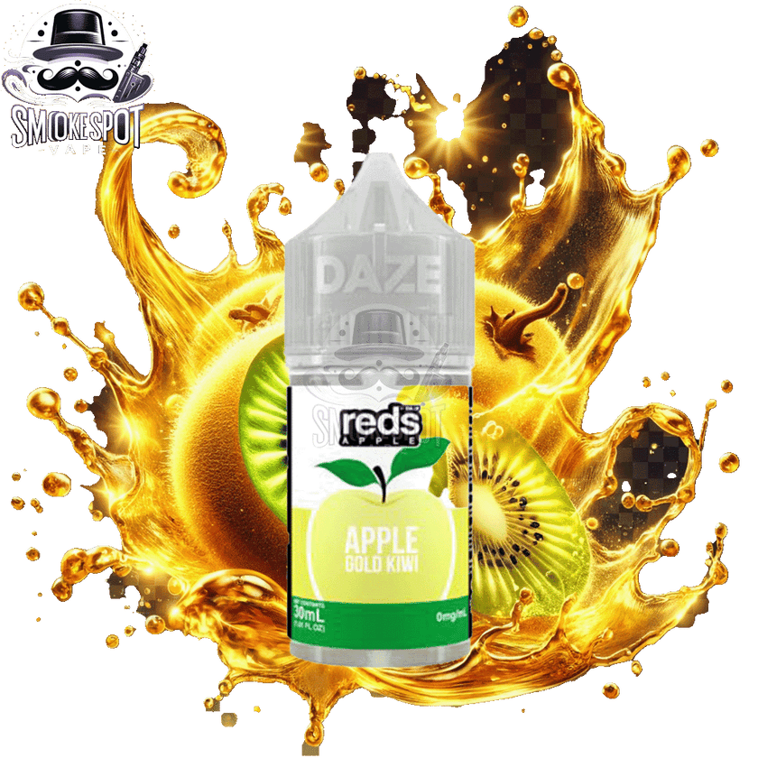 Gold Kiwi Reds 30ml 30mg Salt Nic E-Juice Bottle by 7-DAZE with golden kiwi flavor
