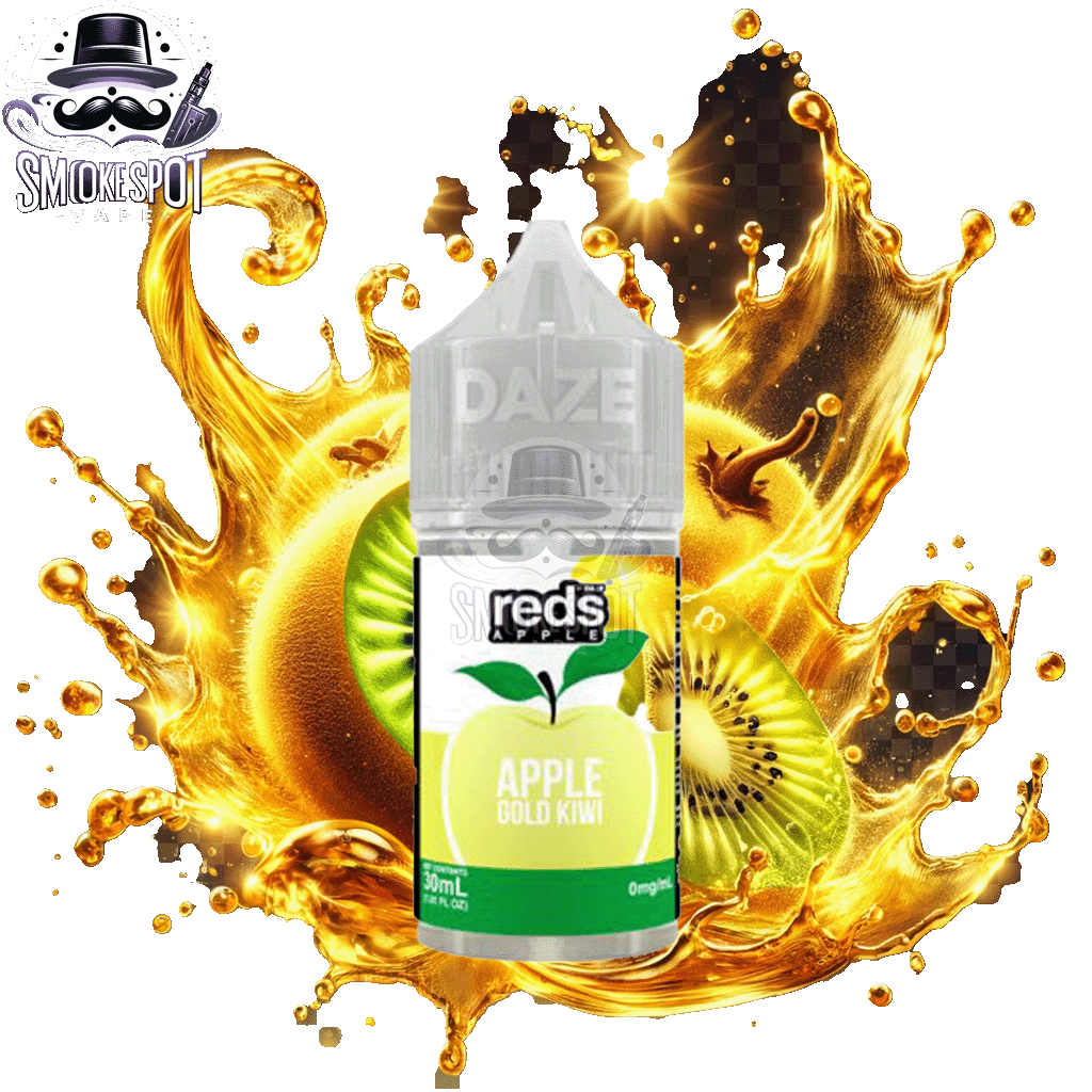 Gold Kiwi Reds 30ml 30mg Salt Nic E-Juice Bottle by 7-DAZE with golden kiwi flavor