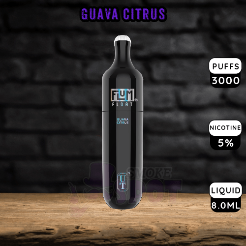 Guava Citrus Flum Float 3000 Disposable Vape with 3000 puffs and 5% salt nicotine