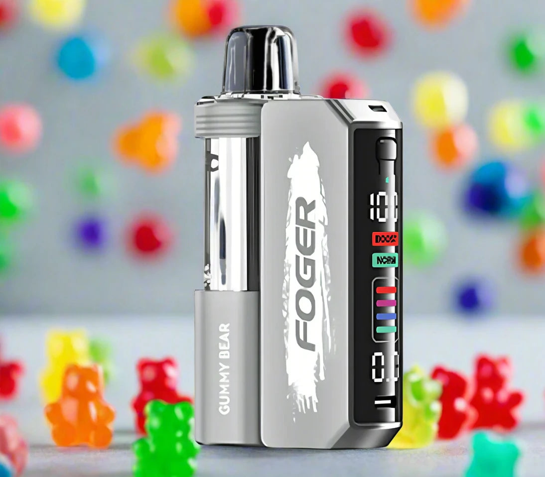 Foger White Gummy Vape Shop White Gummy Foger Switch Pro Kit – 30K Puffs!  Sio-disposable Vape FOGER SWITCH PRO 30,000 PUFFS DISPOSABLE POD (WHITE  GUMMY Disposables