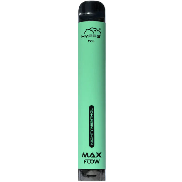 Hyppe Max Flow 2k Mighty Menthol 35mg disposable vape device with icy menthol flavor