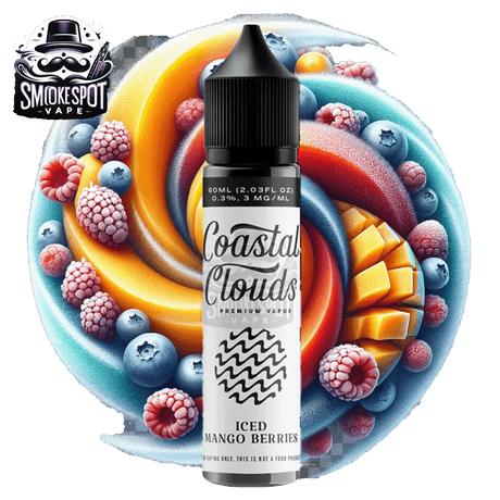 Iced Mango Berries 3MG Coastal Clouds 60ML - Iced Mango Berries 3MG Coastal Clouds 60ML - undefined - E-JUICE - smokespotvape.com