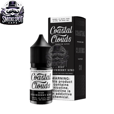 Iced Strawberry Kiwi 50MG Coastal Clouds 30ML - Iced Strawberry Kiwi 50MG Coastal Clouds 30ML - undefined - E-JUICE - smokespotvape.com