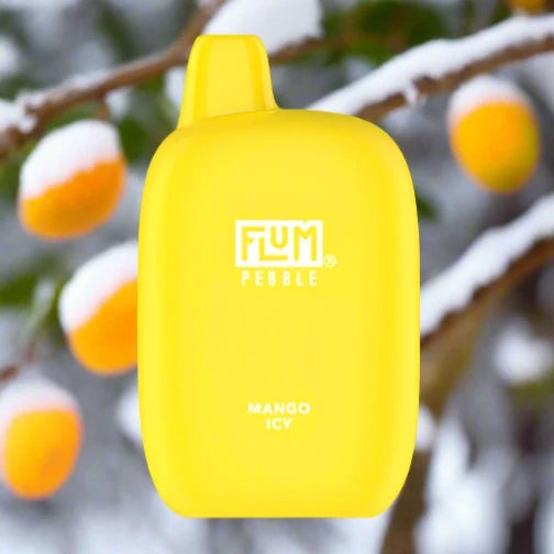 Flum Pebble 6k Mango Icy Disposable Vape with tropical flavors
