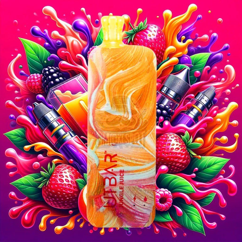 Jungle Juice UT Bar 6000 Disposable Vape with Fruit Punch Flavor - Strawberry, Raspberry, Blackberry, Orange