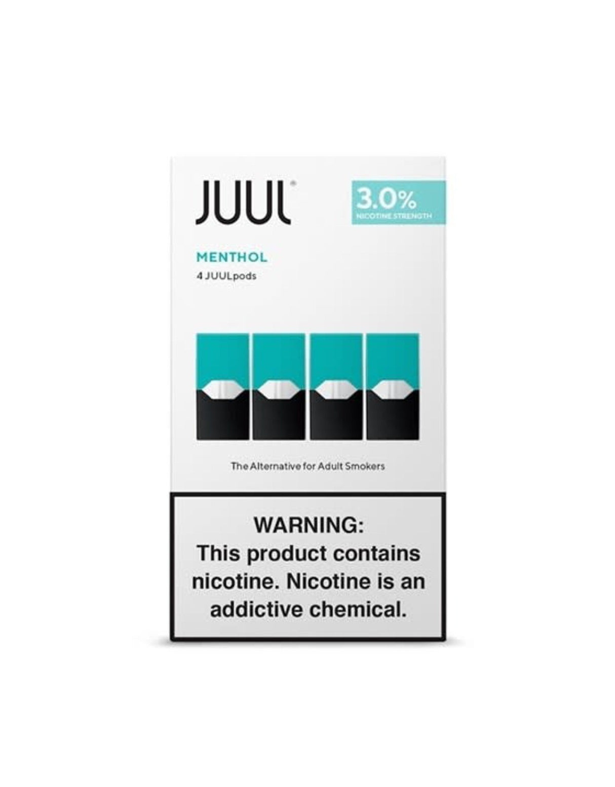 Juul menthol pods 4 pack 3 %