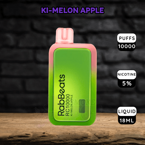 Rabbeats RC10000 Puffs Ki-Melon Apple Disposable Vape Device