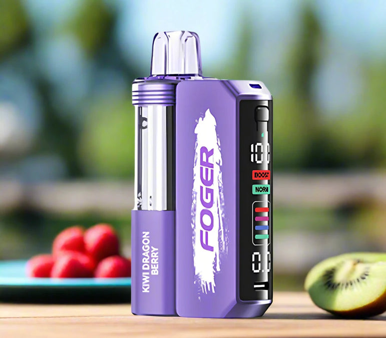 Foger Switch Pro Kit 30k Kiwi Dragon Berry disposable vape device with tropical fruit flavor